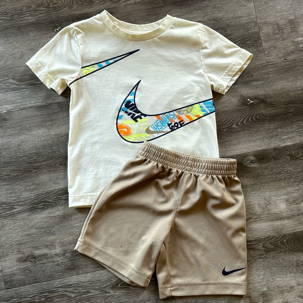 Nike Shorts and Sleeve T-Shirt Matching Set